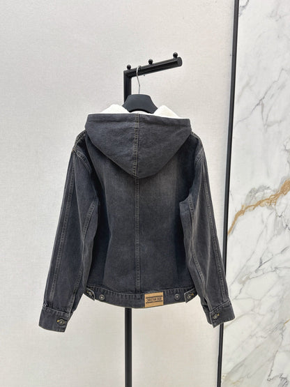 CD NEW hooded denim jacket
