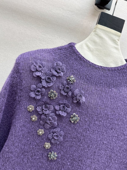 Chan NEW floral sweater