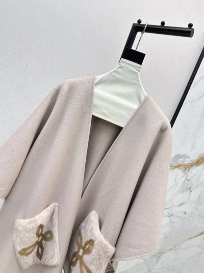 Loro NEW wool cape coat