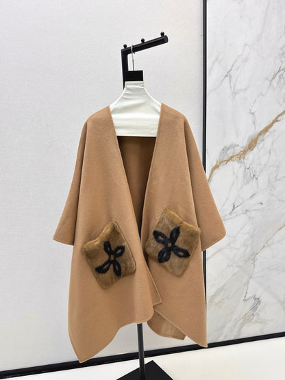 Loro NEW wool cape coat