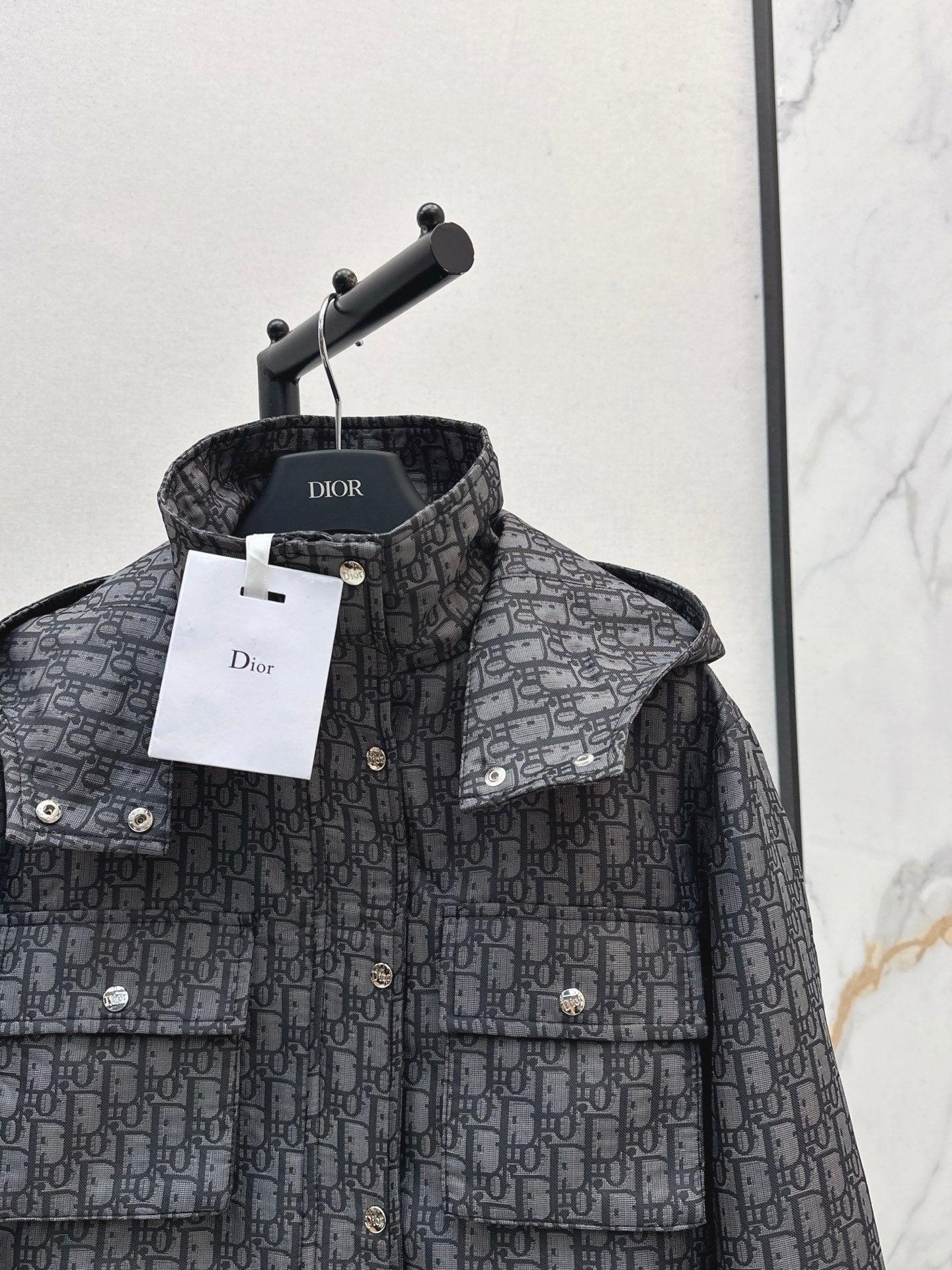 CD NEW Hooded cropped jacket