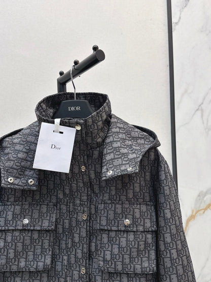 CD NEW Hooded cropped jacket