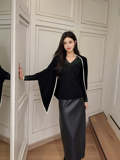 Burne NEW Cape sweatshirt set