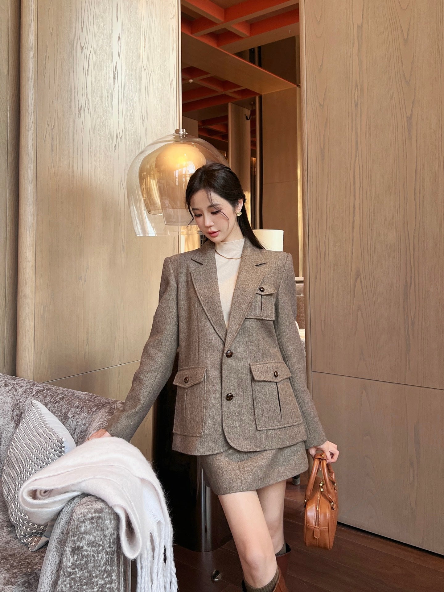 Miu NEW Herringbone suit