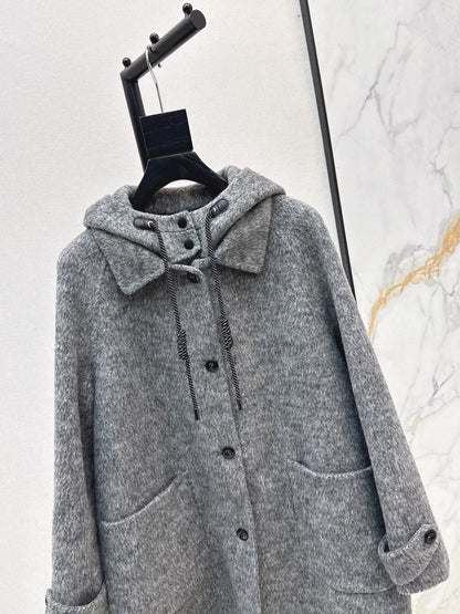 Loro NEW wool hooded coat