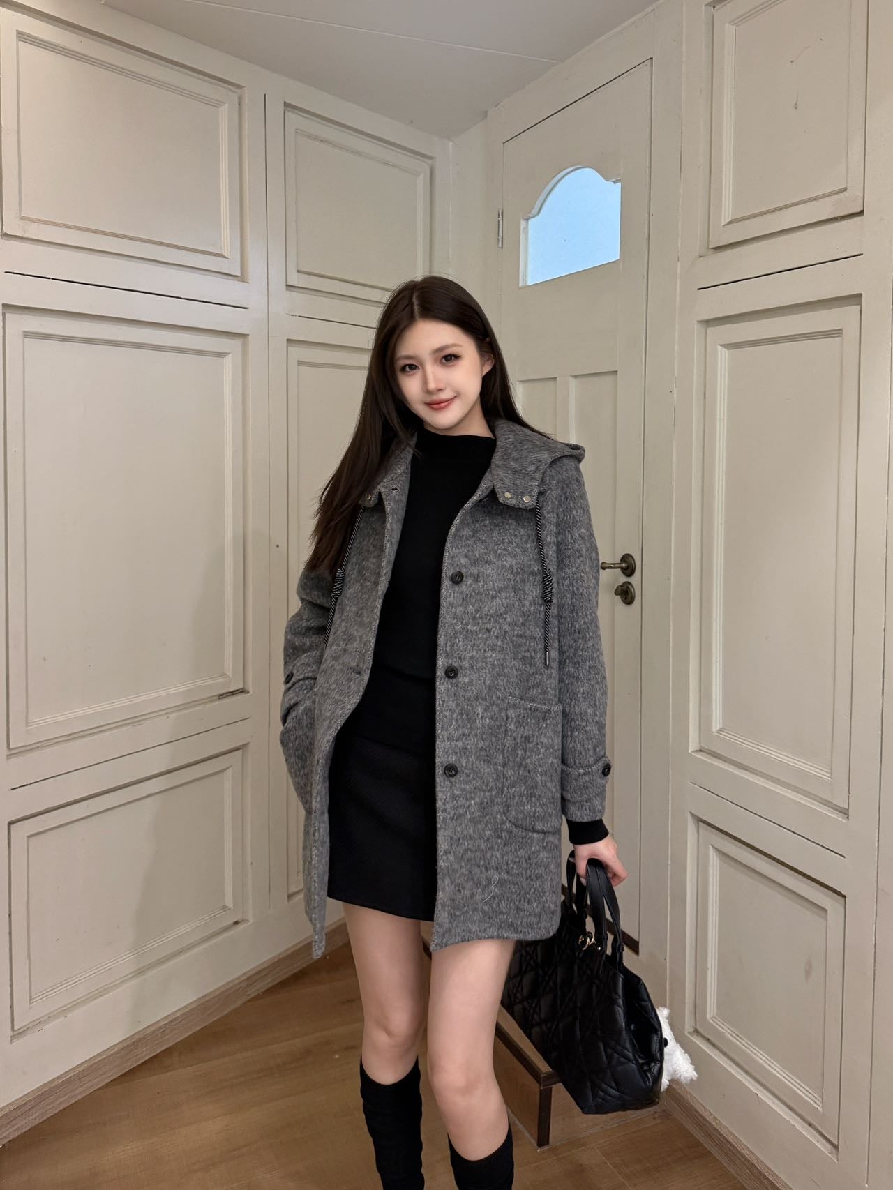 Loro NEW wool hooded coat