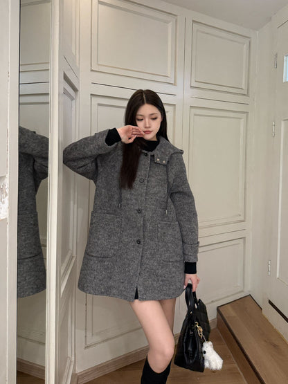 Loro NEW wool hooded coat