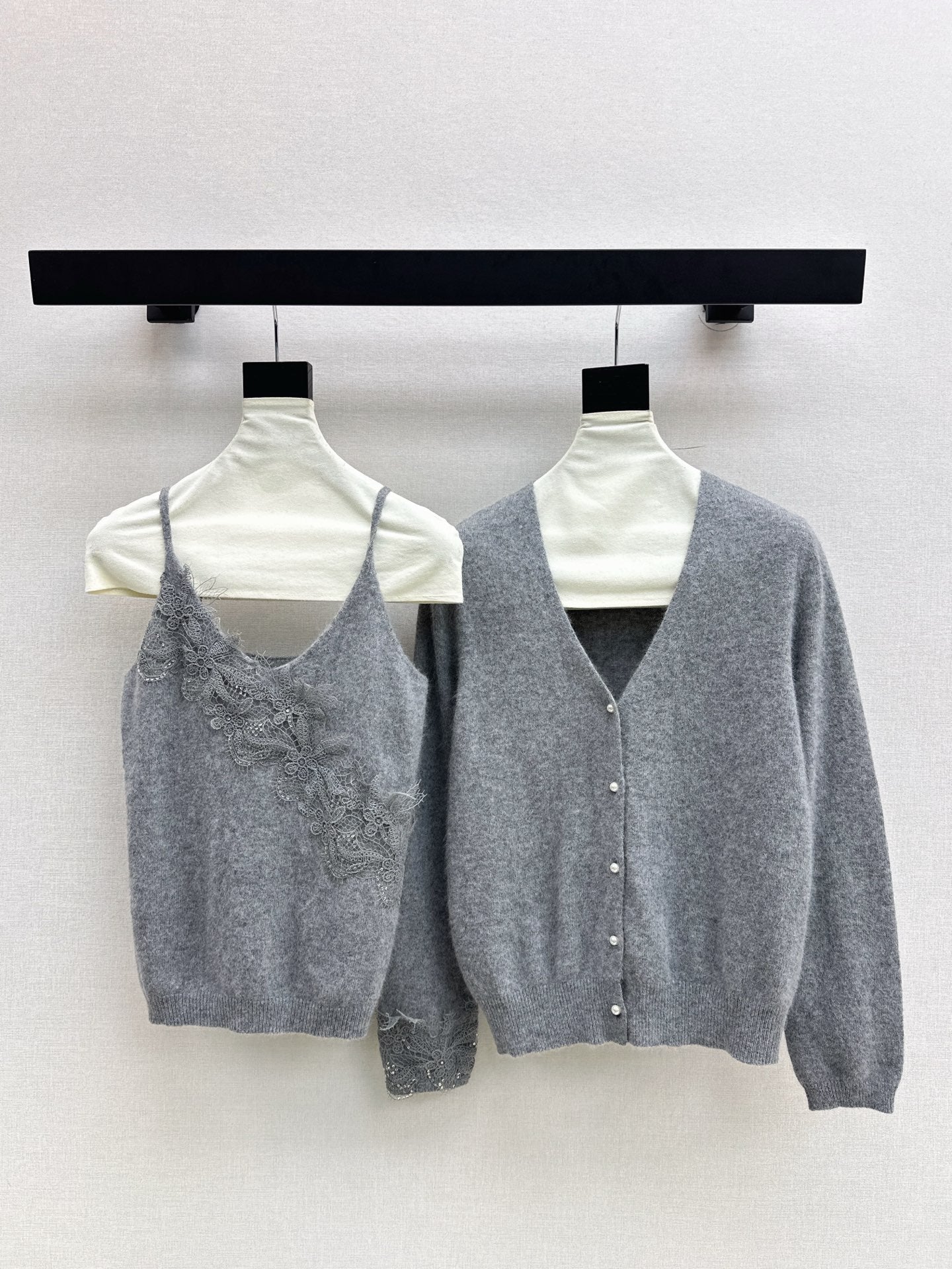 Chan NEW Lace knit suit