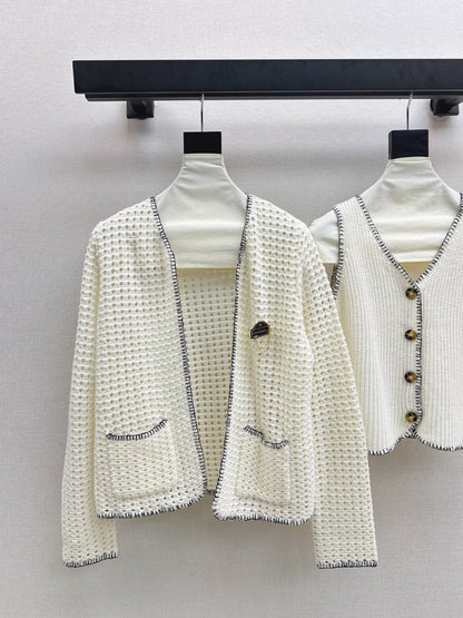 Chan NEW Hollow knit suit