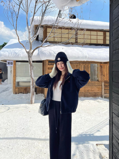 Ra1 NEW Hooded plush jacket