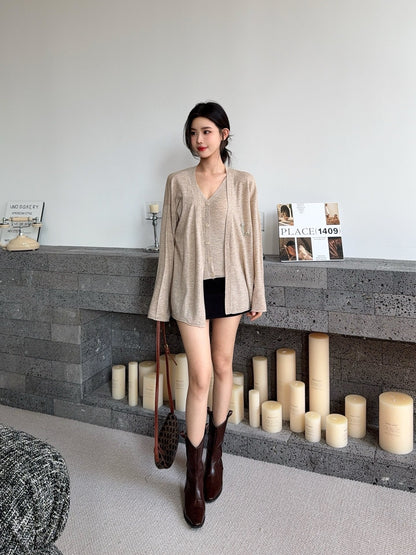 Chan NEW Knitted vest cardigan