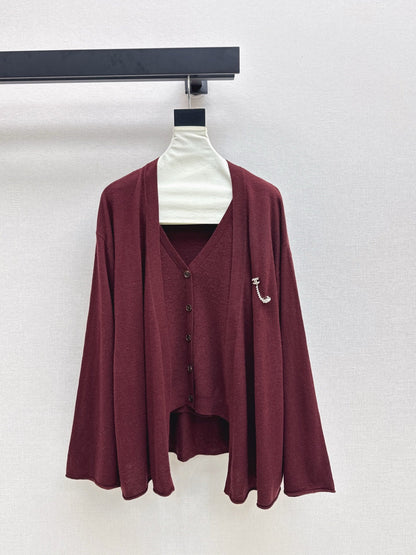 Chan NEW Knitted vest cardigan