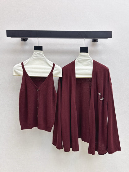 Chan NEW Knitted vest cardigan