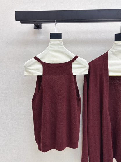 Chan NEW Knitted vest cardigan