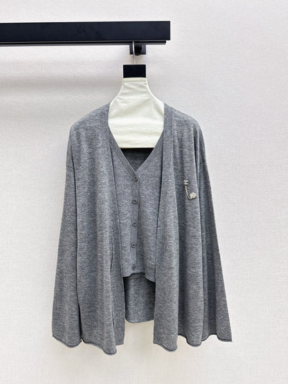 Chan NEW Knitted vest cardigan