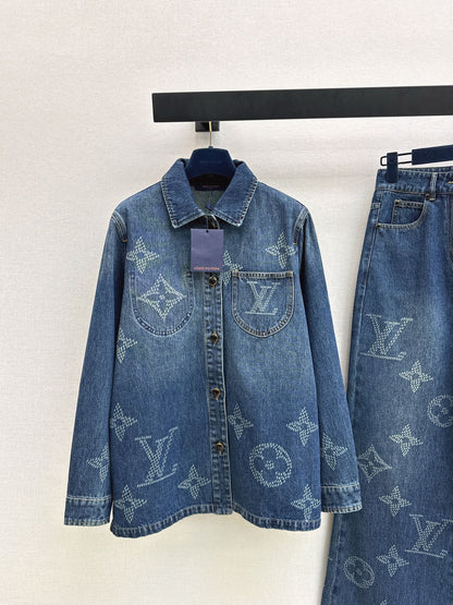 Louis NEW jacquard denim jacket