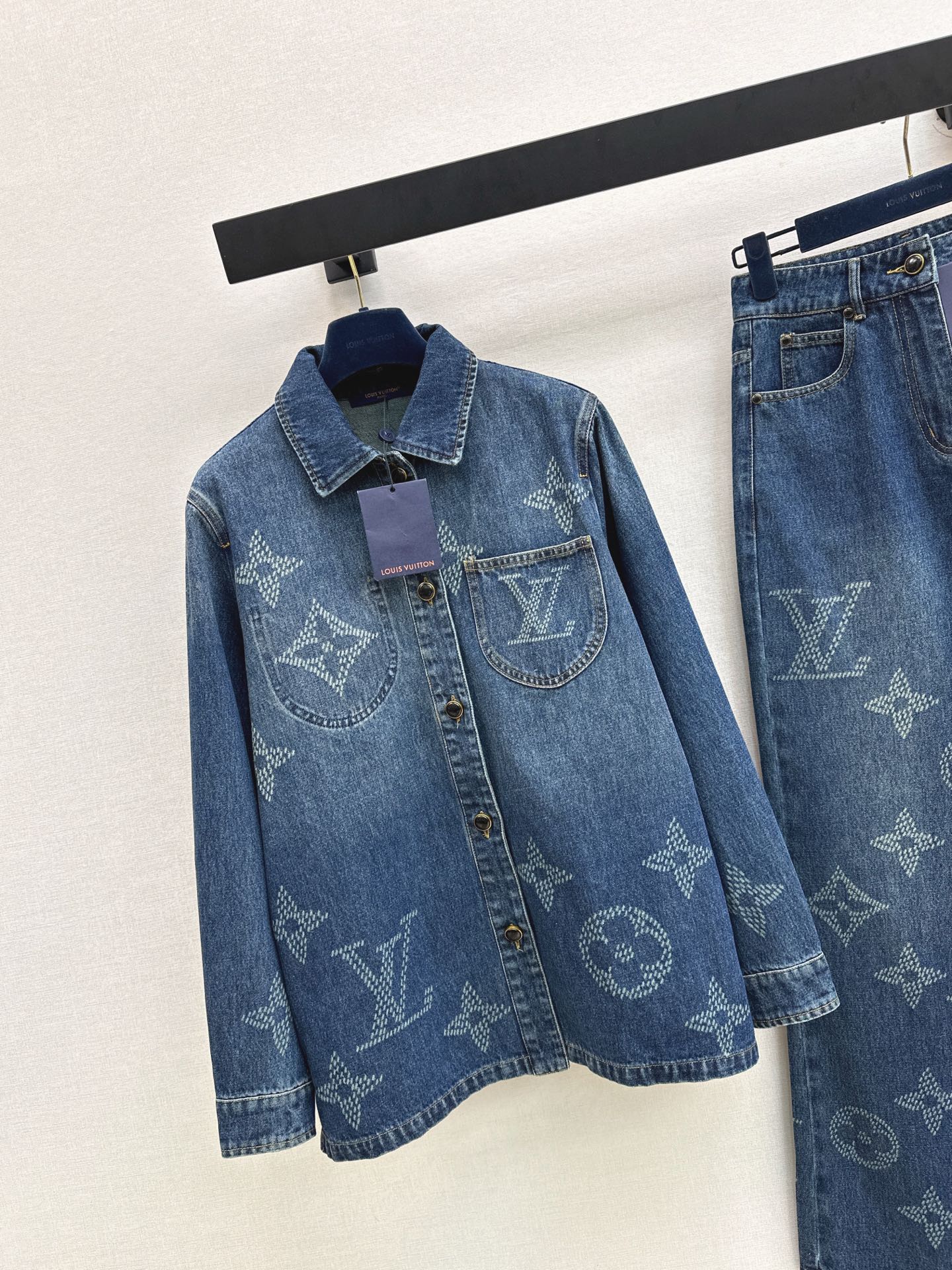 Louis NEW jacquard denim jacket