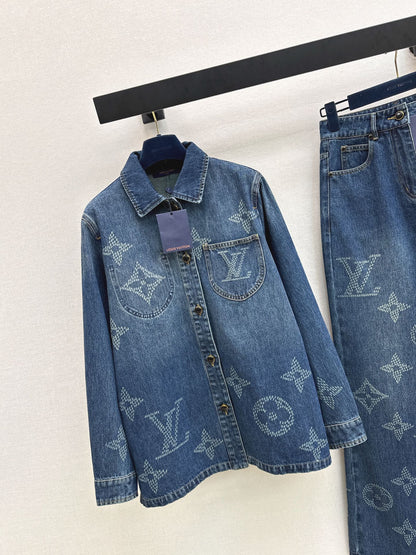 Louis NEW jacquard denim jacket