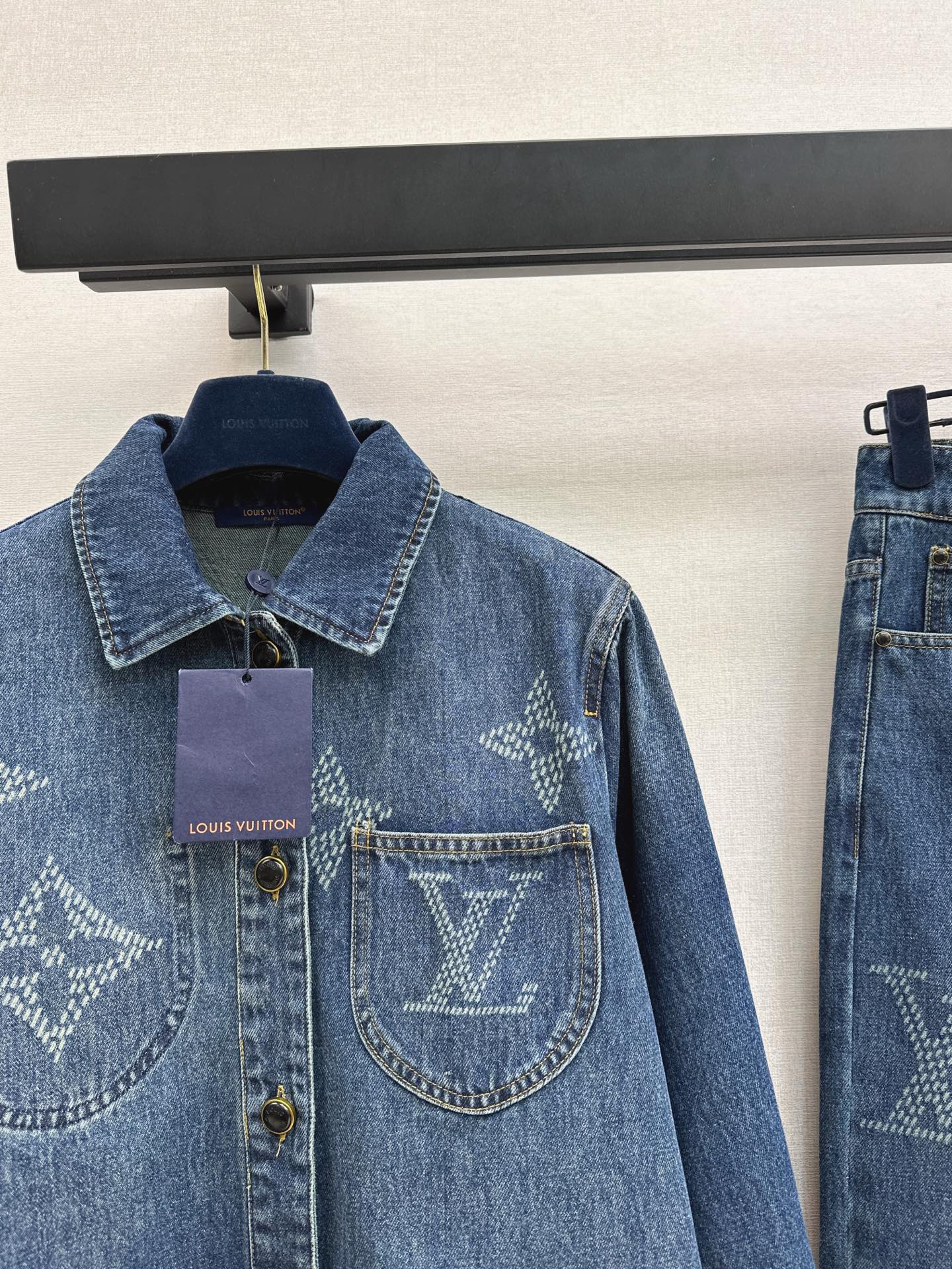 Louis NEW jacquard denim jacket