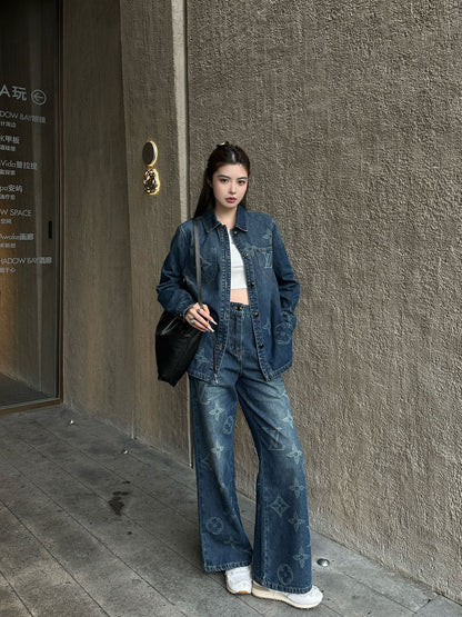 Louis NEW jacquard denim jacket