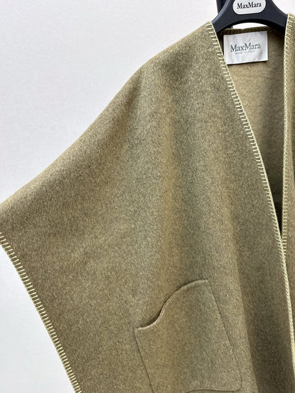 Max NEW wool cape coat