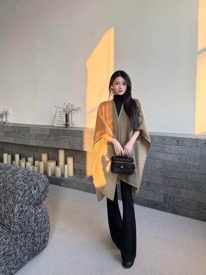 Max NEW wool cape coat