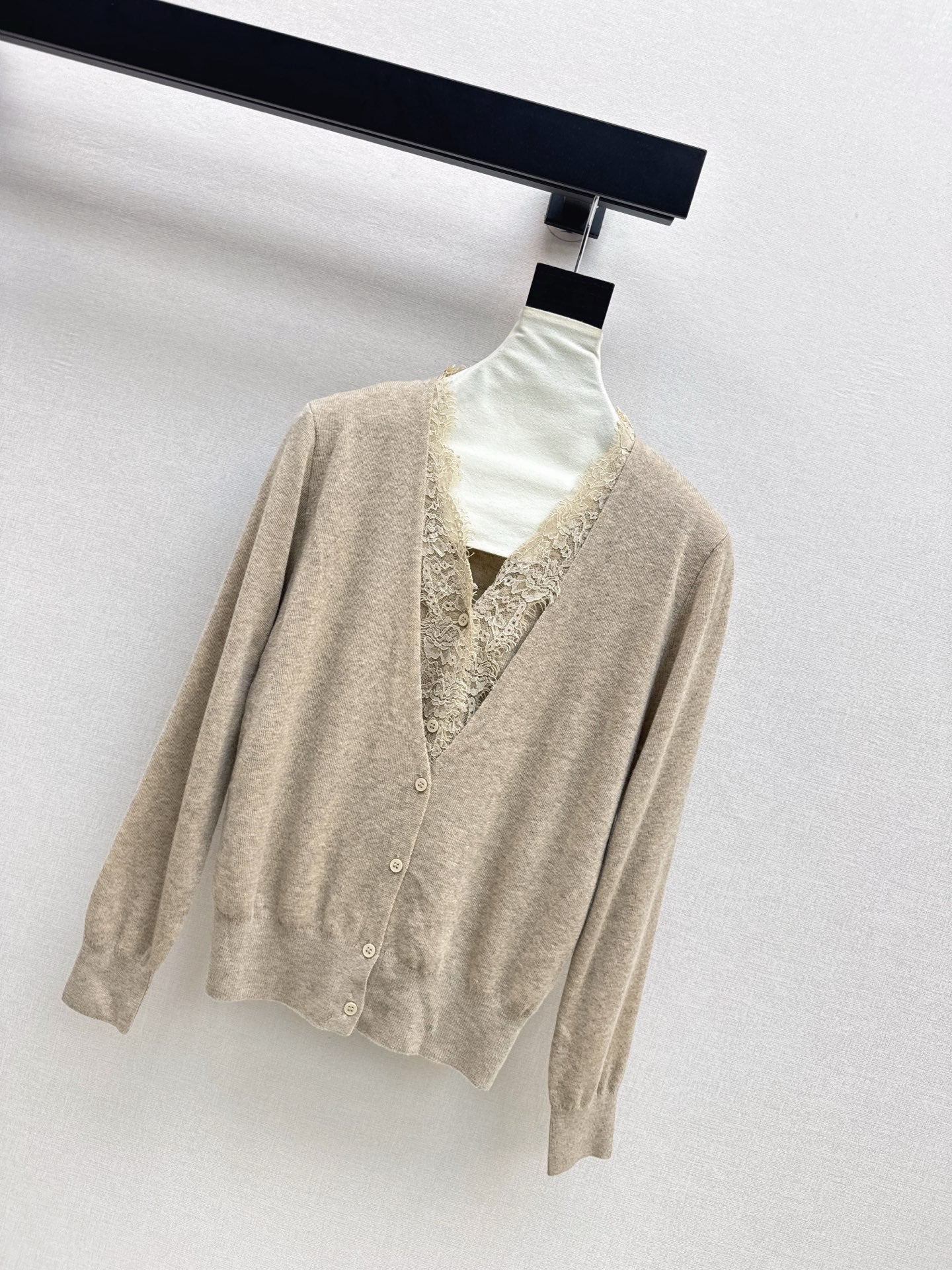 Es NEW Lace wool cardigan