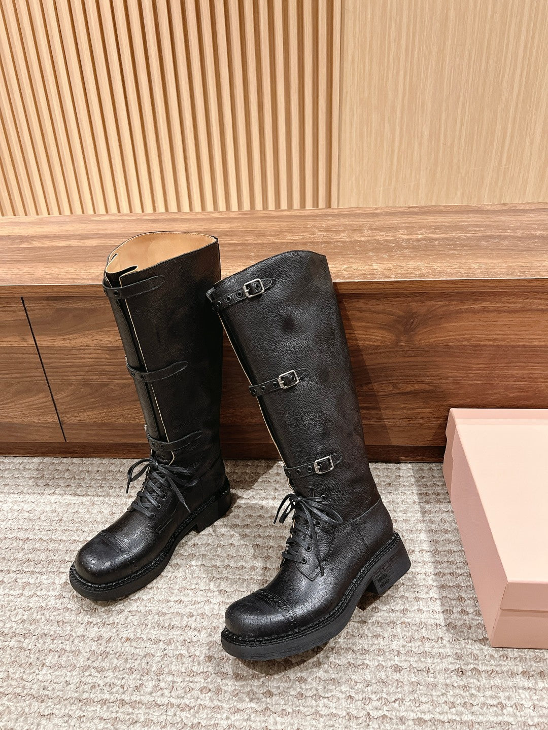Miu NEW genuine leather boots