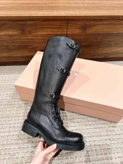 Miu NEW genuine leather boots