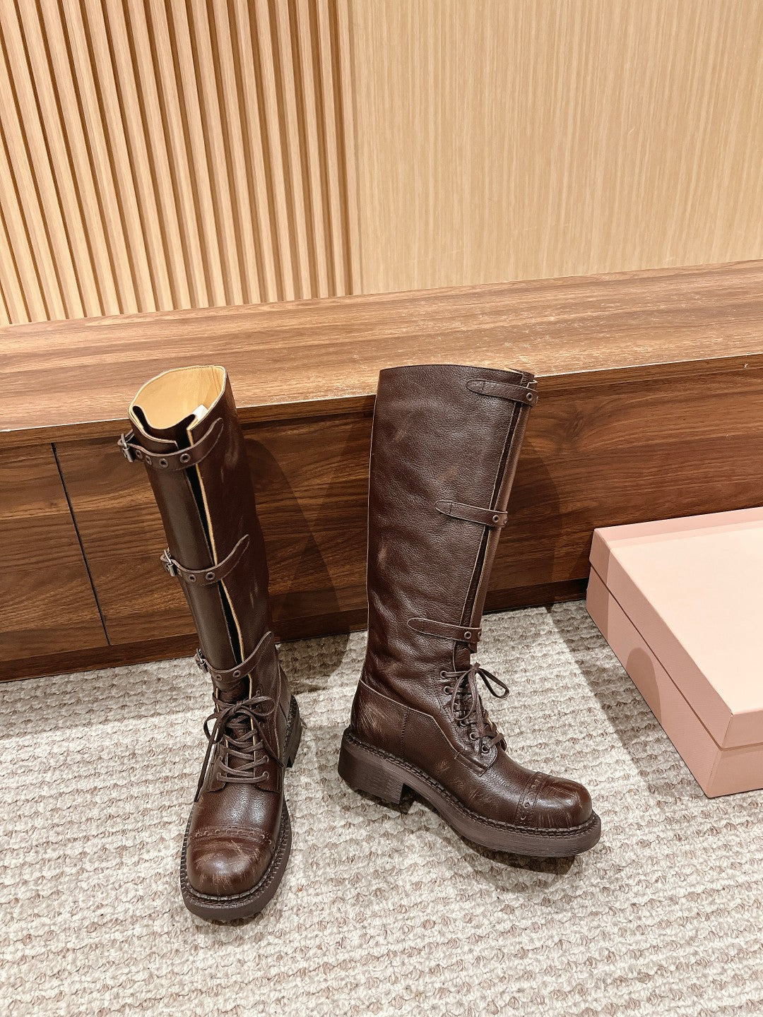 Miu NEW genuine leather boots