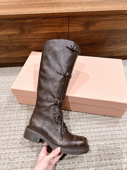 Miu NEW genuine leather boots