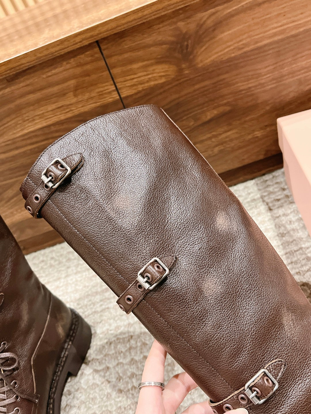 Miu NEW genuine leather boots