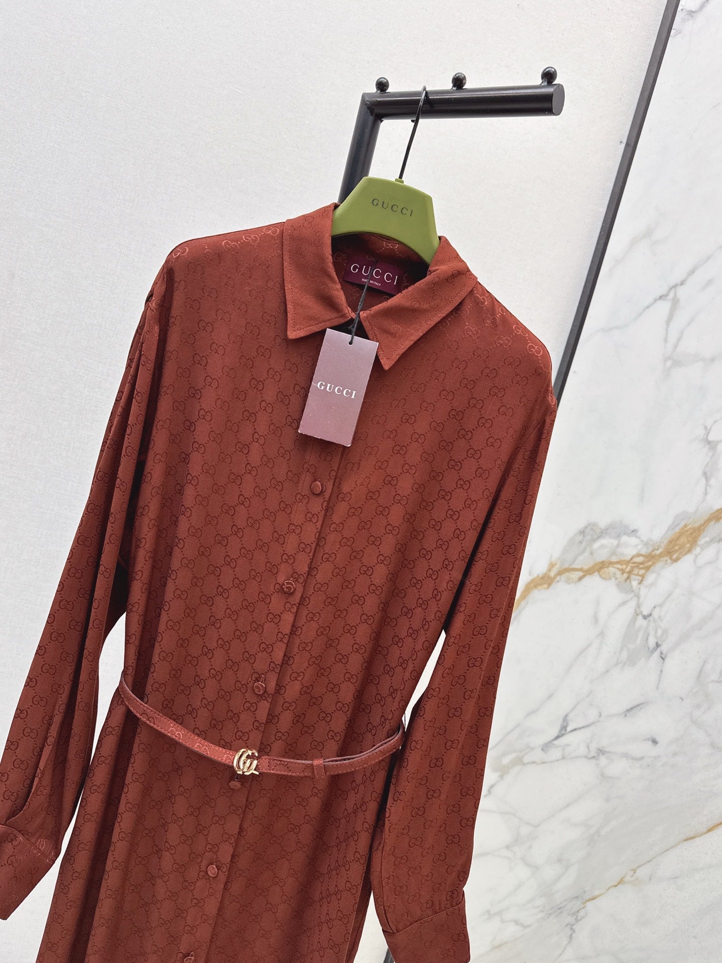 Guc NEW belted dress