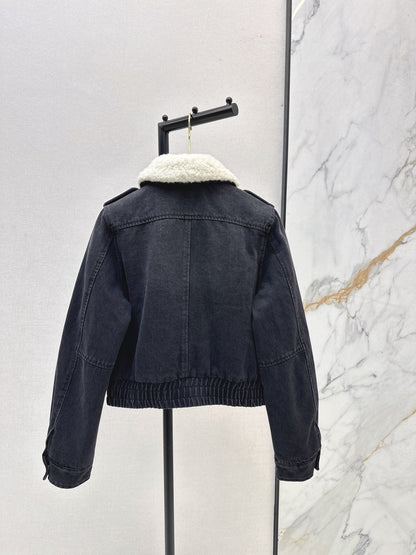 Miu NEW Denim padded jacket