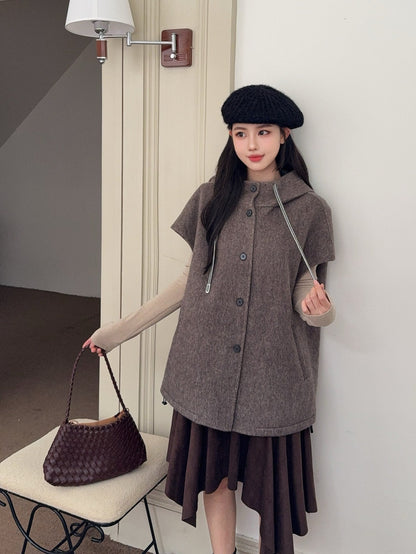 Brune NEW Hooded wool vest