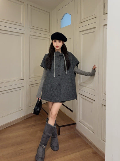 Brune NEW Hooded wool vest