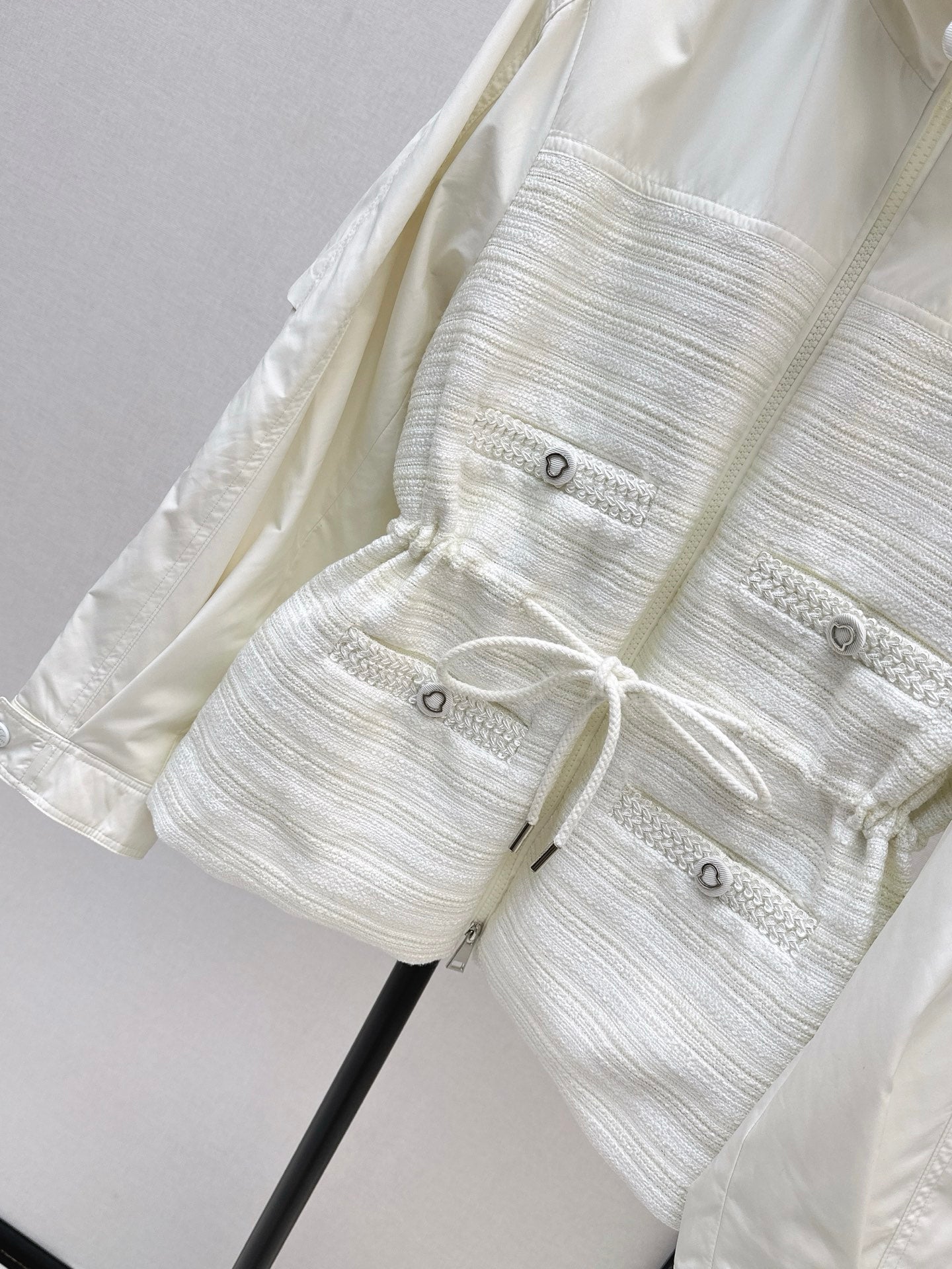 Monc NEW waisted hooded jacket