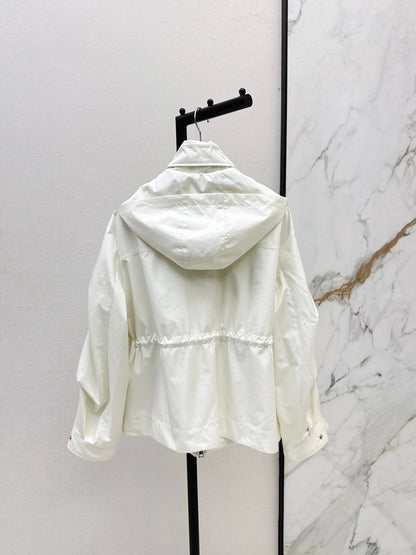Monc NEW waisted hooded jacket