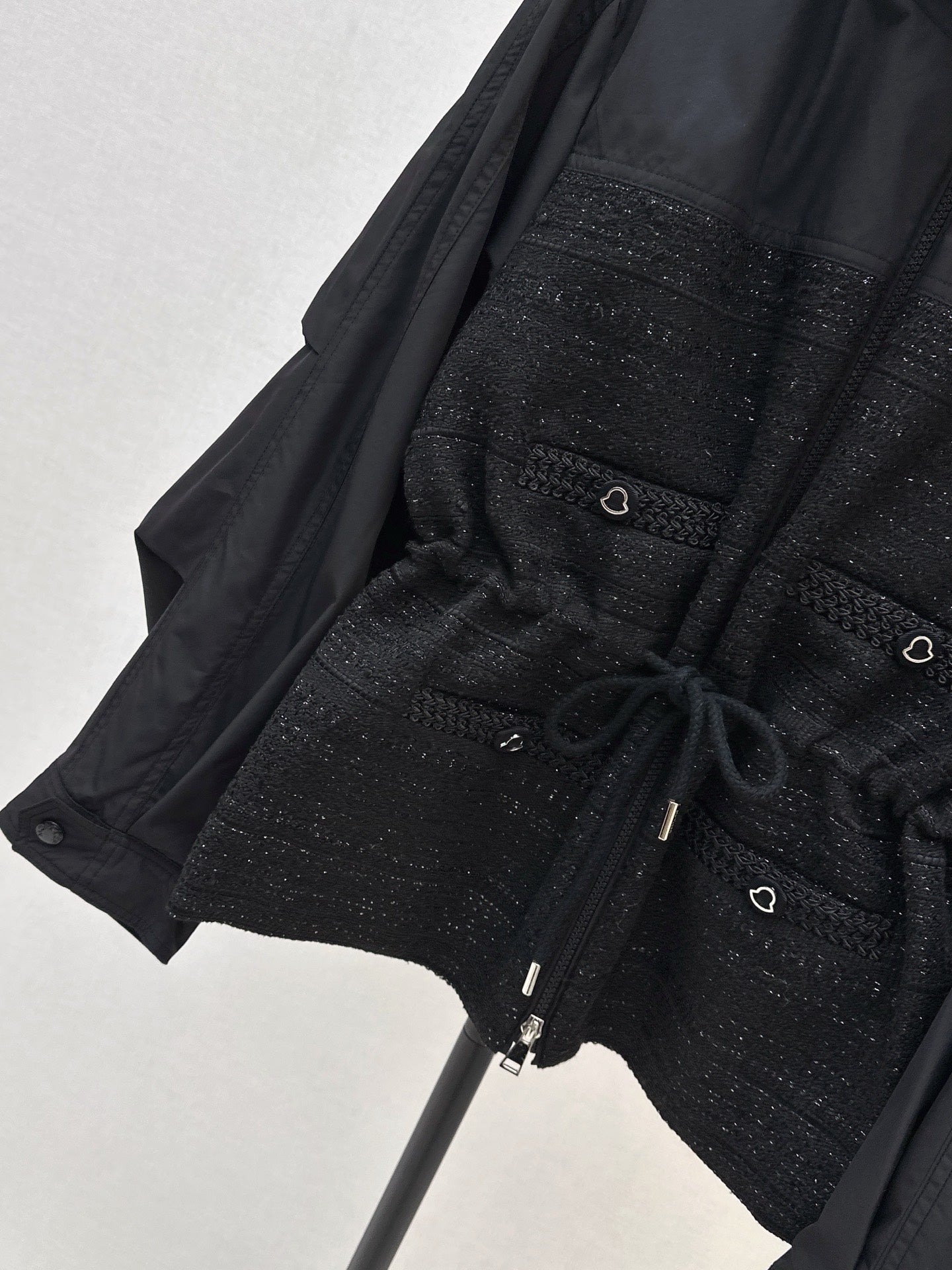 Monc NEW waisted hooded jacket