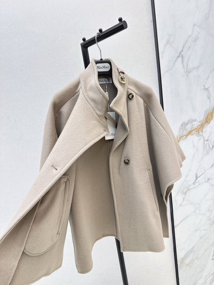 Max NEW woolen cape coat