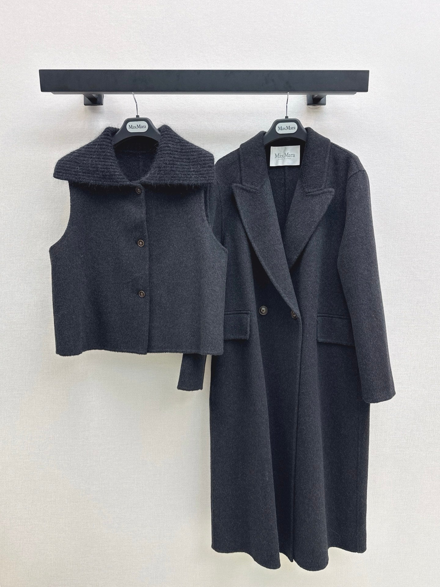 Max NEW Wool coat and vest set