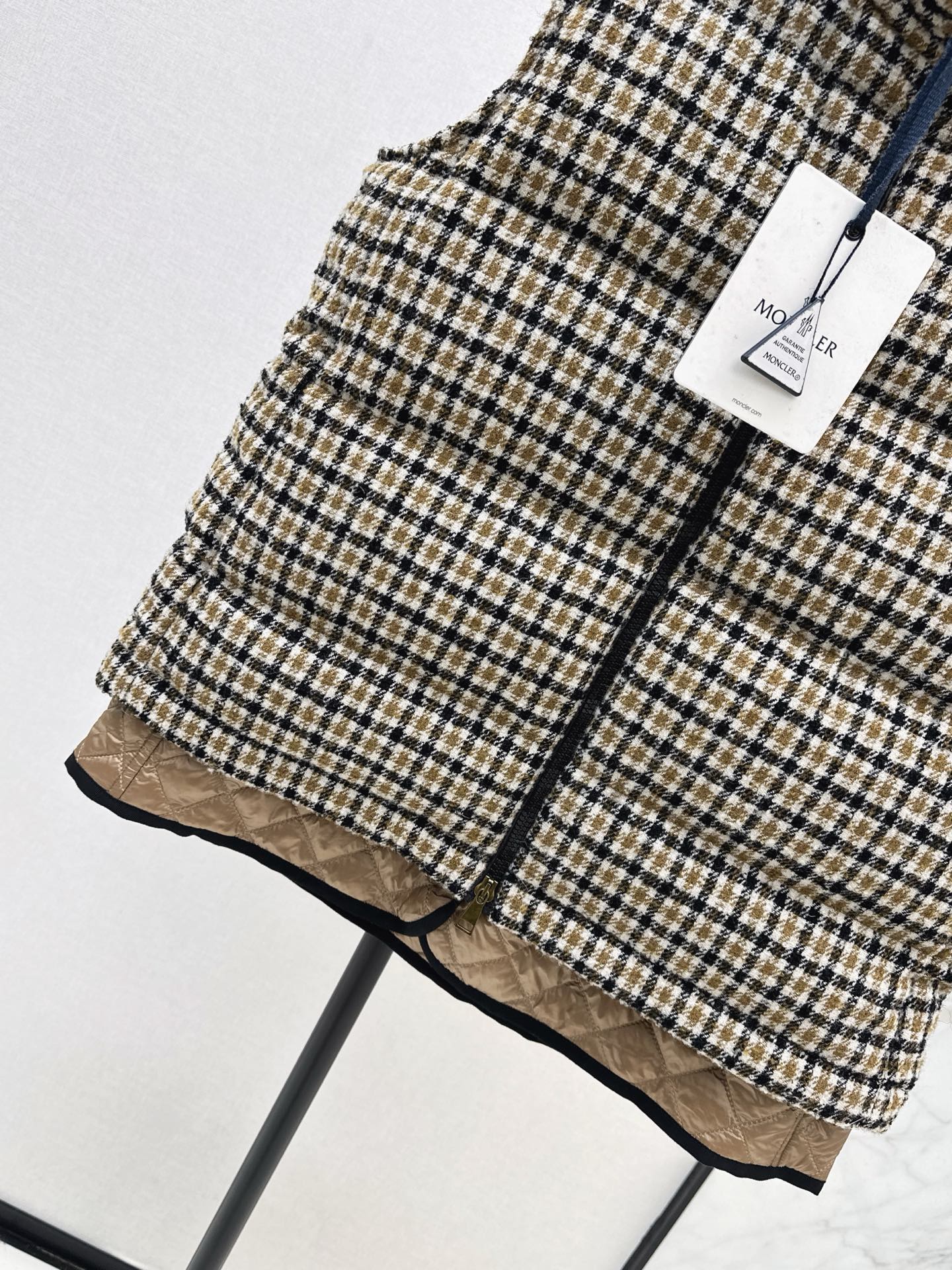 Monc NEW Houndstooth down vest