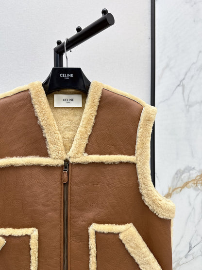 Ce1i NEW fur vest