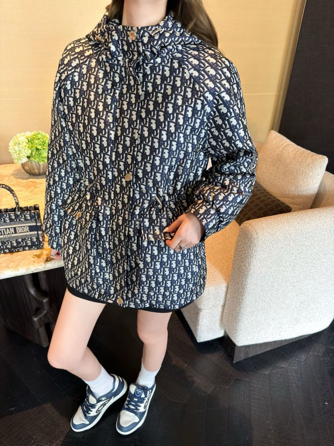 CD NEW Padded hooded jacket