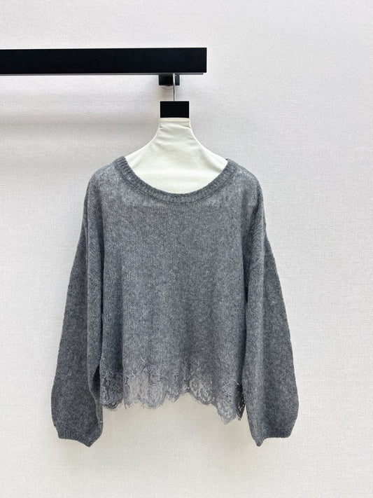 Es NEW Lace knitted sweater