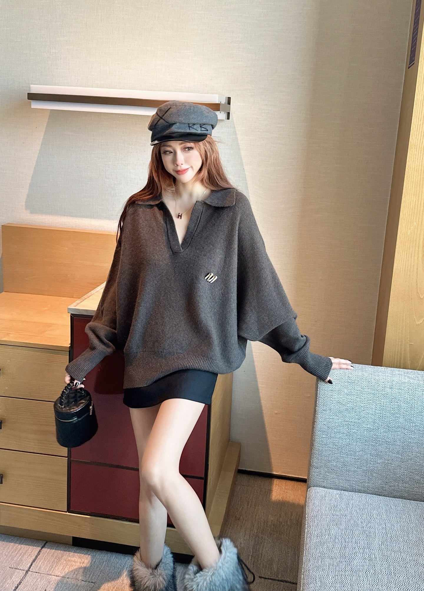 Max NEW lapel sweater