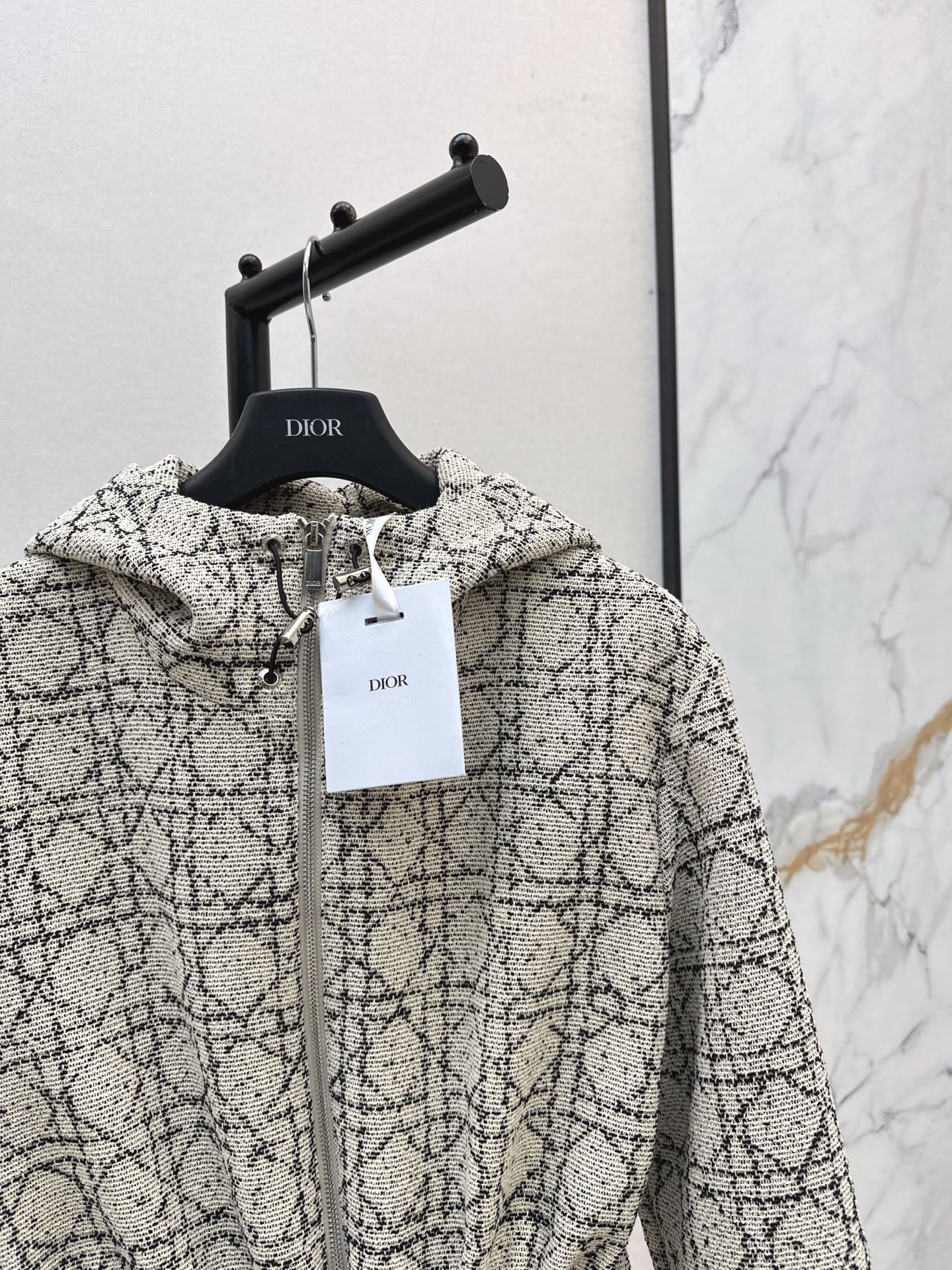 CD NEW Hooded plaid jacket