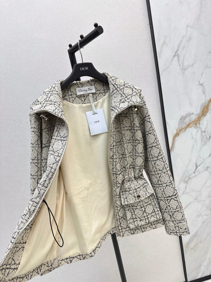 CD NEW Hooded plaid jacket