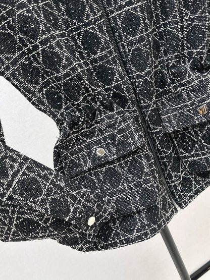 CD NEW Hooded plaid jacket