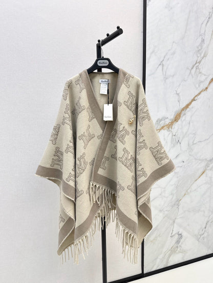 Max NEW Wool scarf cloak